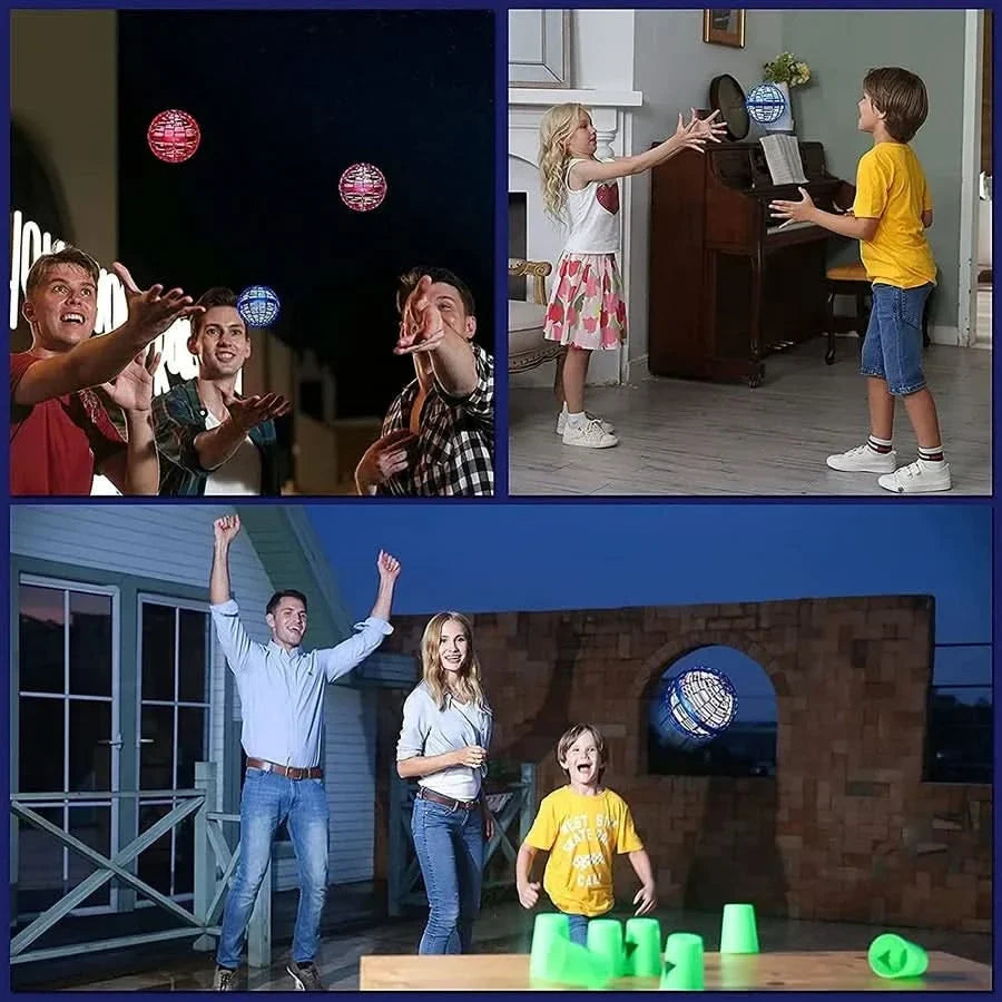 Balle volante lumineuse pour jeux fun et interactifs