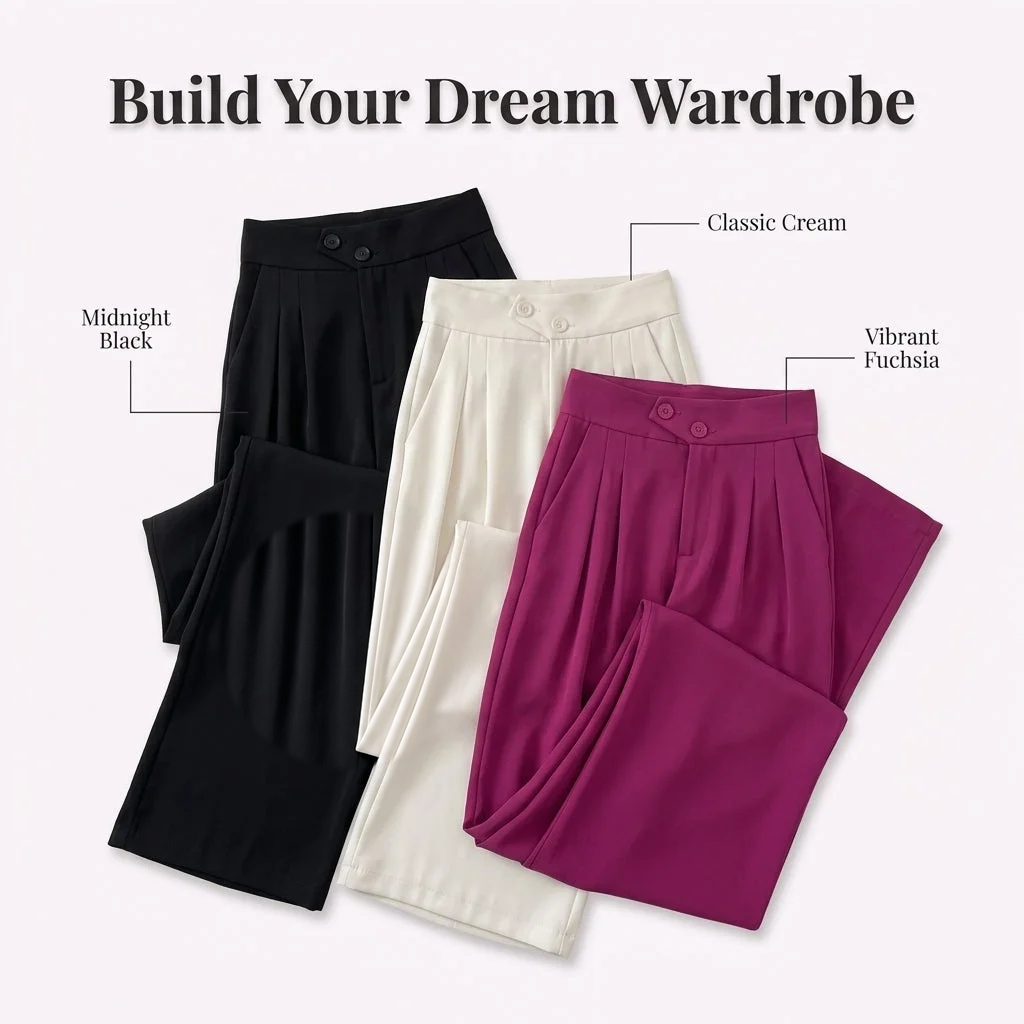 Wide-Leg Trousers – Instantly Flatters Your Figure
