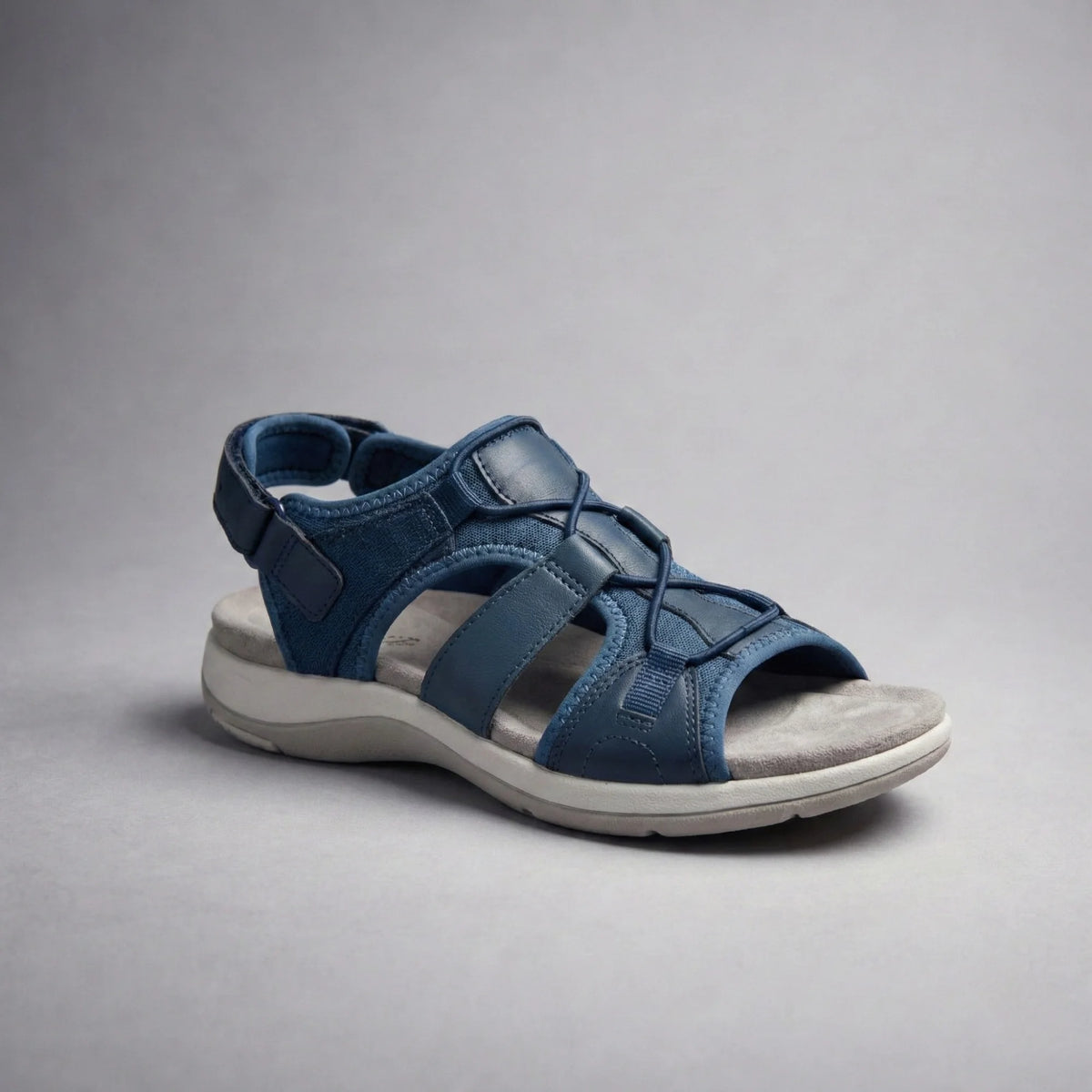 Orthopedische sandalen om pijnvrij te lopen — Marineblauw