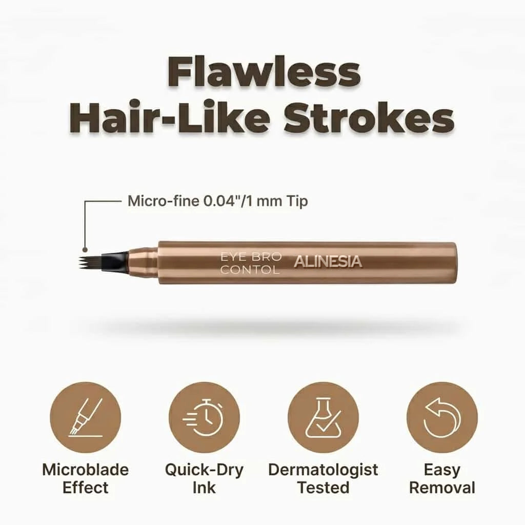 Wasserfester Microblading-Augenbrauenstift – Natürliche Farbtöne — Bild 2