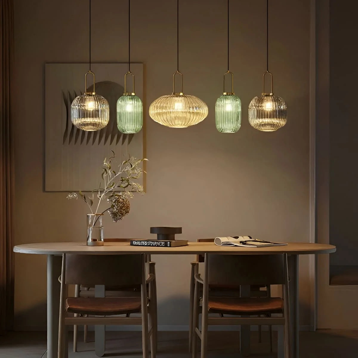 Suspension Chic En Verre Vintage — photo 7
