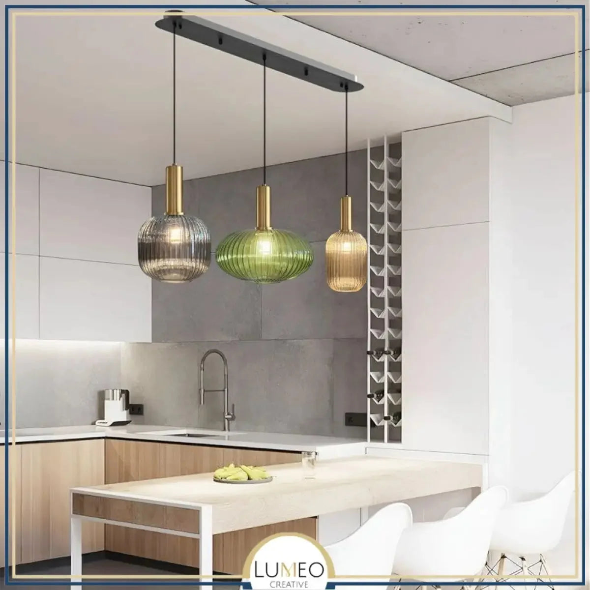 Suspension Chic En Verre Vintage — photo 14