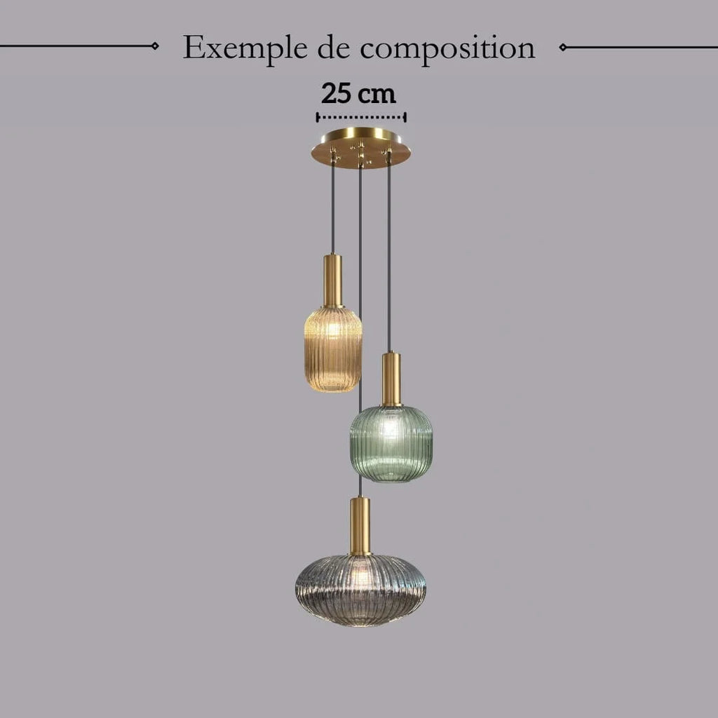 Suspension Chic En Verre Vintage — photo 27