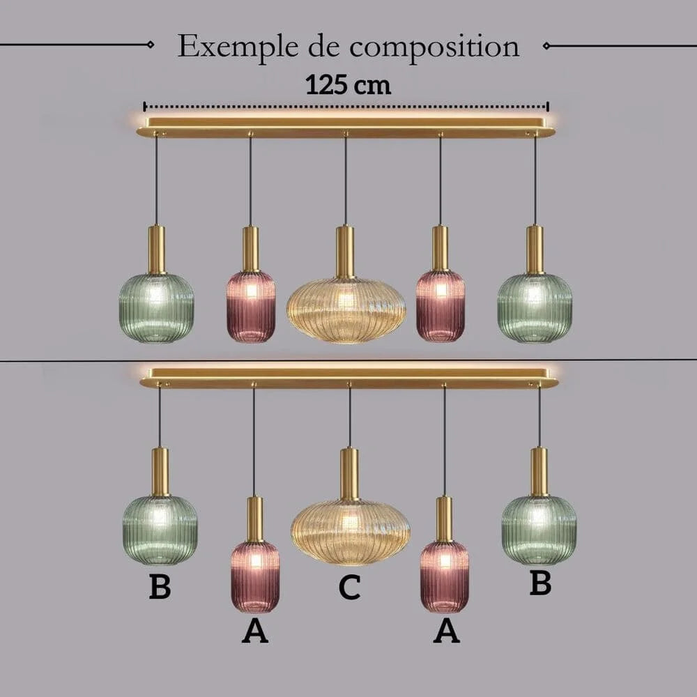 Suspension Chic En Verre Vintage — photo 30