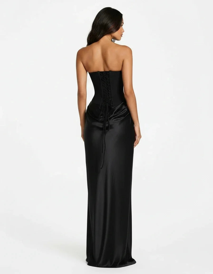 Vespera — La Robe En Satin à Lacets Corset — photo 15